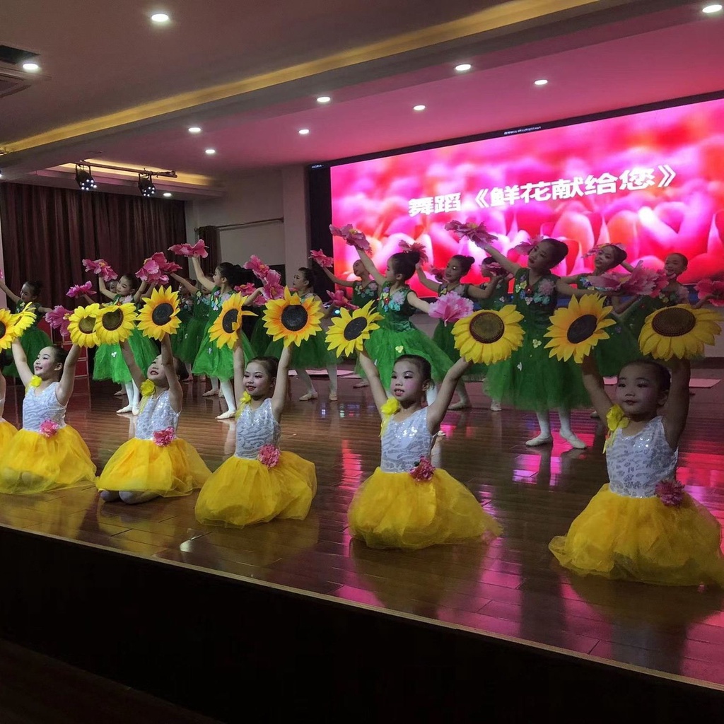 Trẻ em trang phục trẻ em váy gạc mẫu giáo chorus quần áo cô gái váy công chúa khiêu vũ trang phục biểu diễn váy gạc