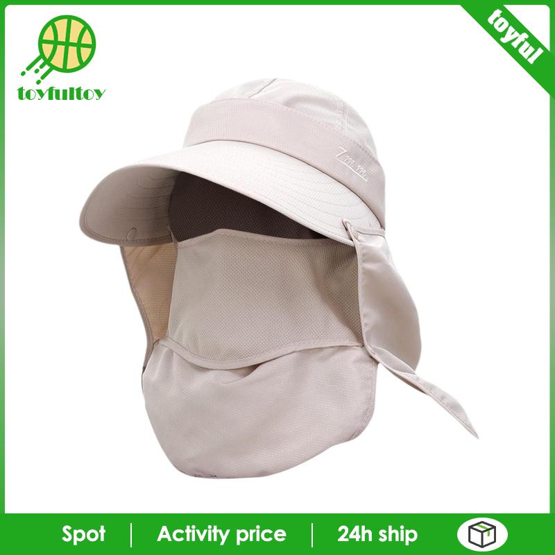 Tấm Che Mặt Chống Nắng Có Nắp Đậy Cổ Tháo Rời Được Dành Cho Nam Nữ Đi Biển