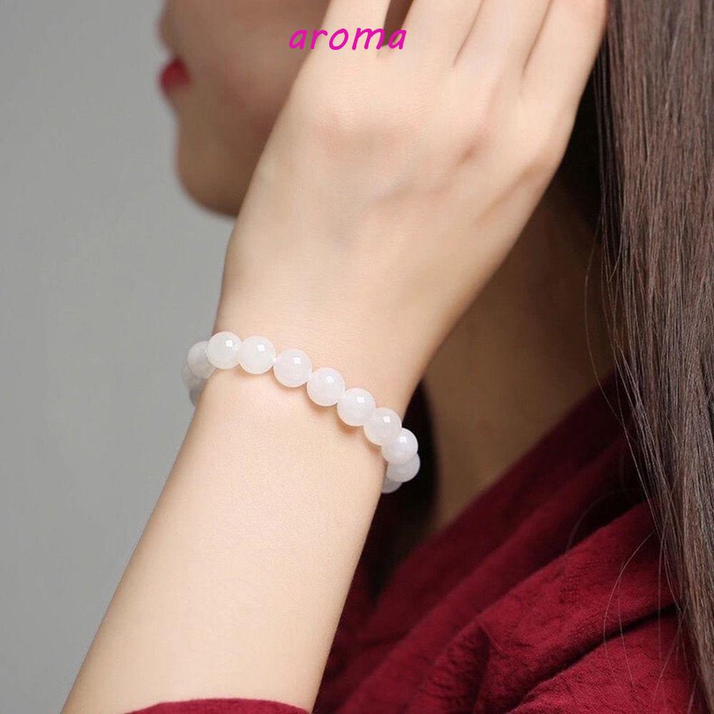 Vòng Tay Chuỗi Hạt Tròn Thời Trang Sang Trọng Cho Nam Và Nữ