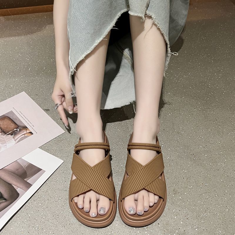 Dép Sandal Đế Mềm Chống Trượt Thời Trang Đi Biển Mùa Hè Dễ Phối Đồ Dành Cho Nữ