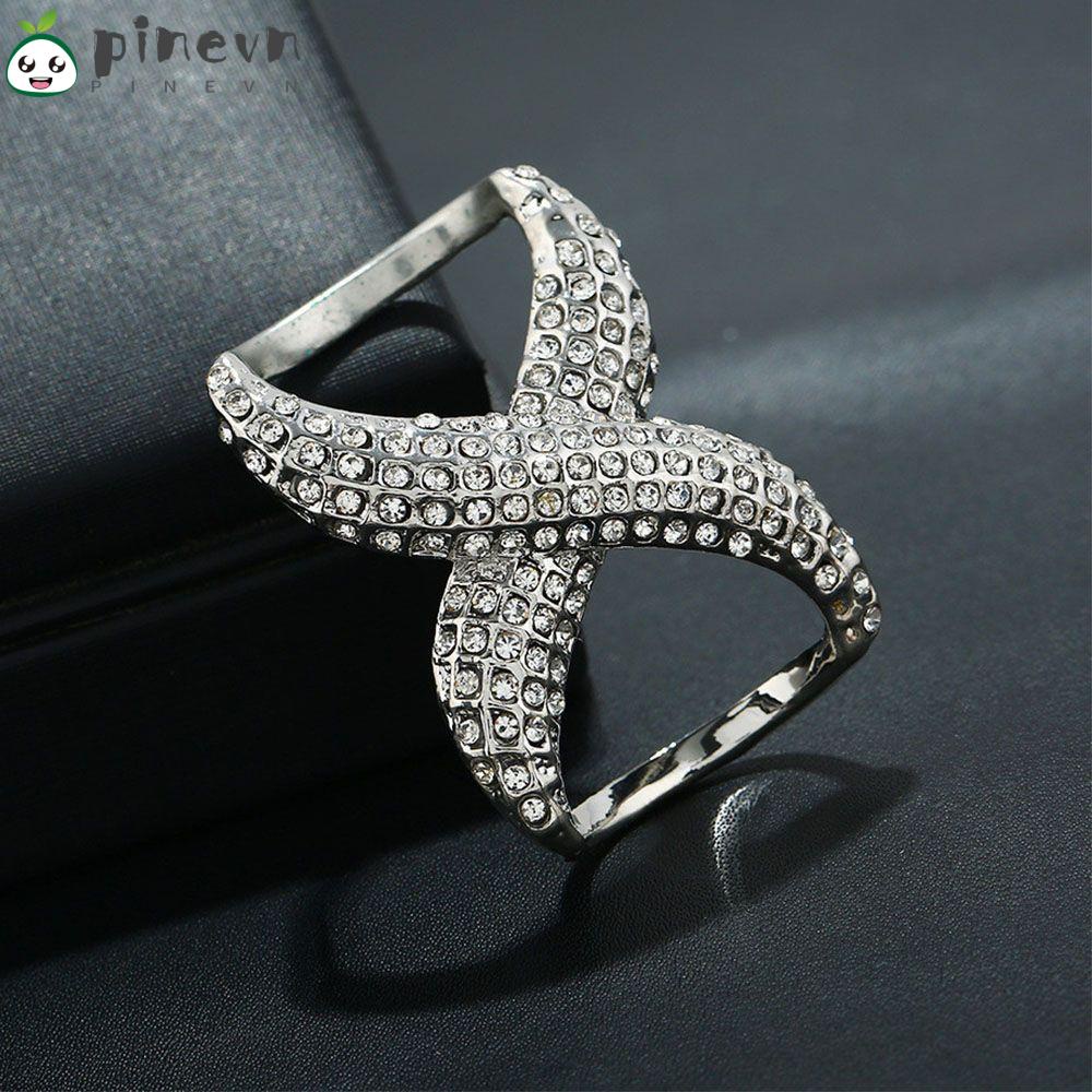 Nhẫn Đính Hạt Thời Trang Thanh Lịch Cho Nữ|Trâm Cài Áo Đính Đá Sang Trọng