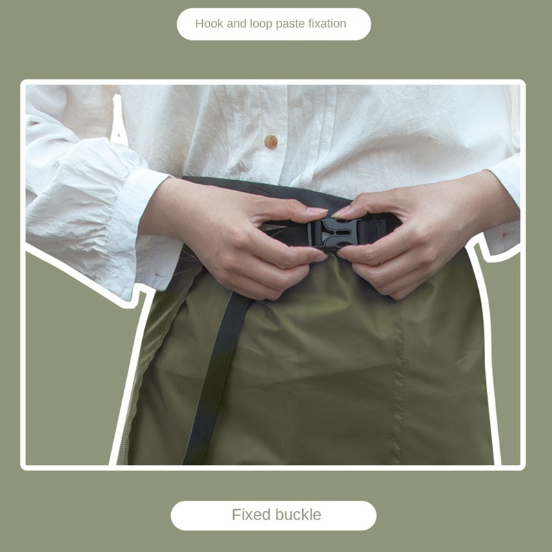 Chân Váy Dài Nghiêng Gọn Nhẹ Chống Nước Mưa Cho Hoạt Động Ngoài Trời