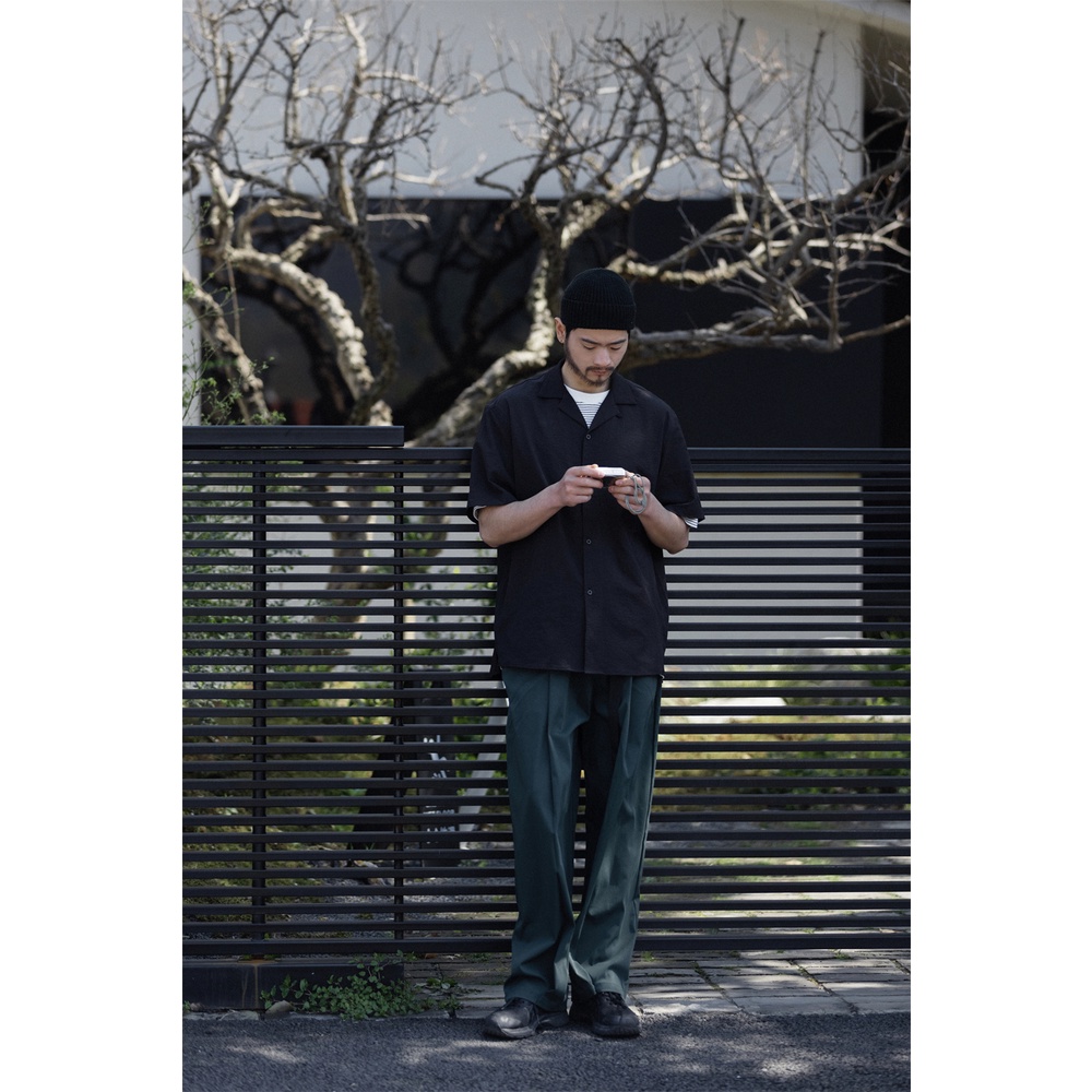 Noears Áo Sơ Mi Trắng Mỏng Nhẹ Dáng Rộng Không Sắt Chống Nhăn Mùa Hè Nhật Bản Đơn Giản Cho Nam