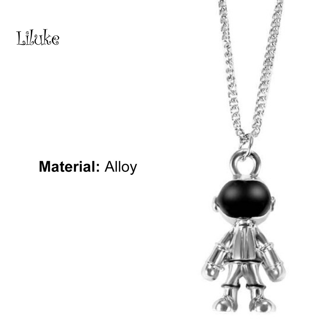 Vòng cổ Hợp Kim Trang Trí Mặt Hình Người Du Hành Vũ Trụ Độc Đáo Thời Trang Cho Nữ