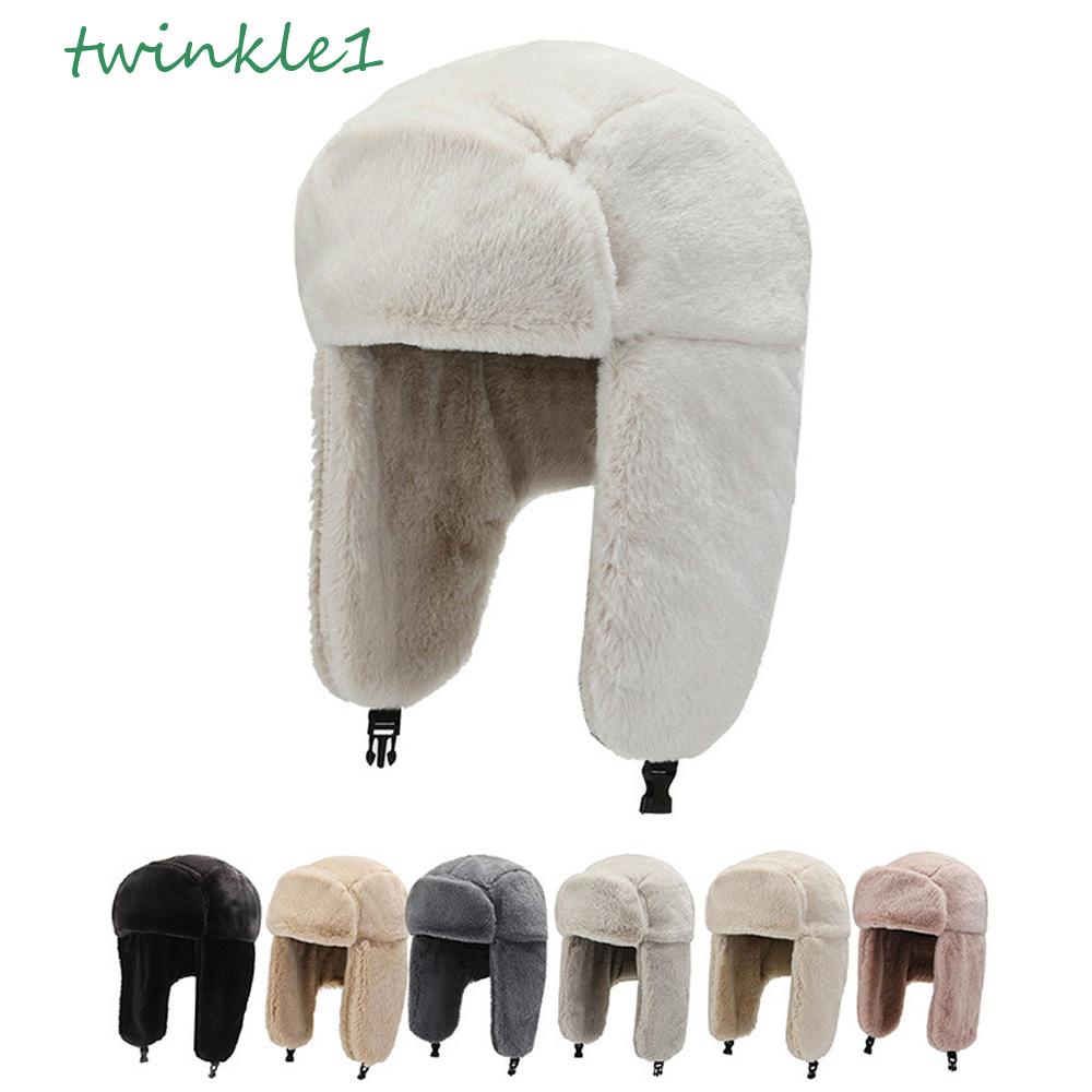 Mũ Giả Lông Che Tai Giữ Ấm Chống Gió Thời Trang Cho Nam Nữ