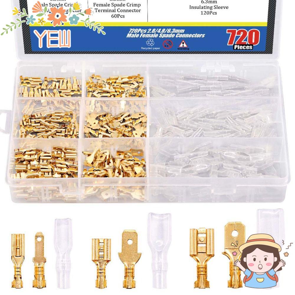 Set 720 Khối Nối Đầu Cuối Bằng Đồng Cách Nhiệt Cho Loa Âm Thanh Xe Hơi