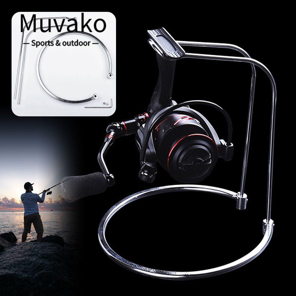 MUVAKO Giá Đỡ Máy Câu Cá Bằng Thép Không Gỉ Có Thể Tháo Rời