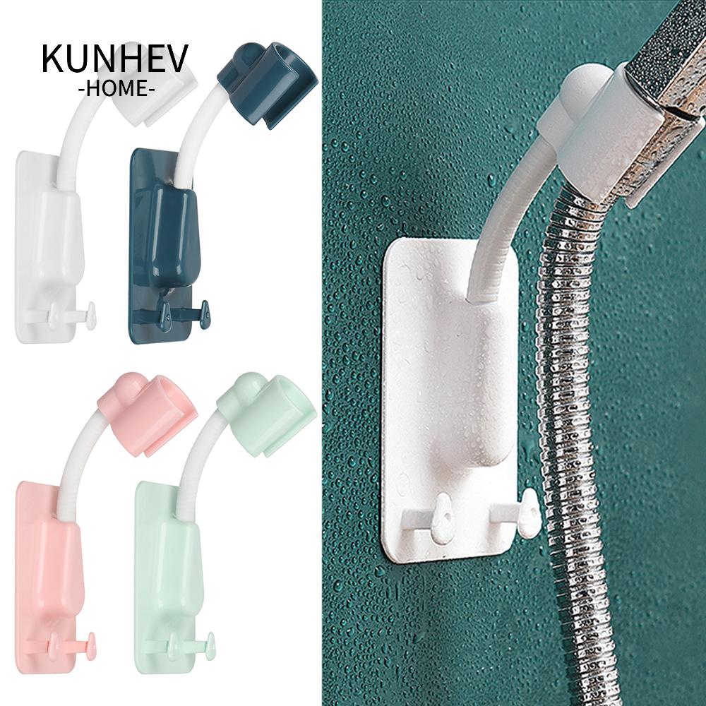 KUNHEV Giá Đỡ Đầu Vòi Hoa Sen Gắn Tường Chuyên Nghiệp Tùy Chỉnh Kèm 2 Móc Treo Tiện