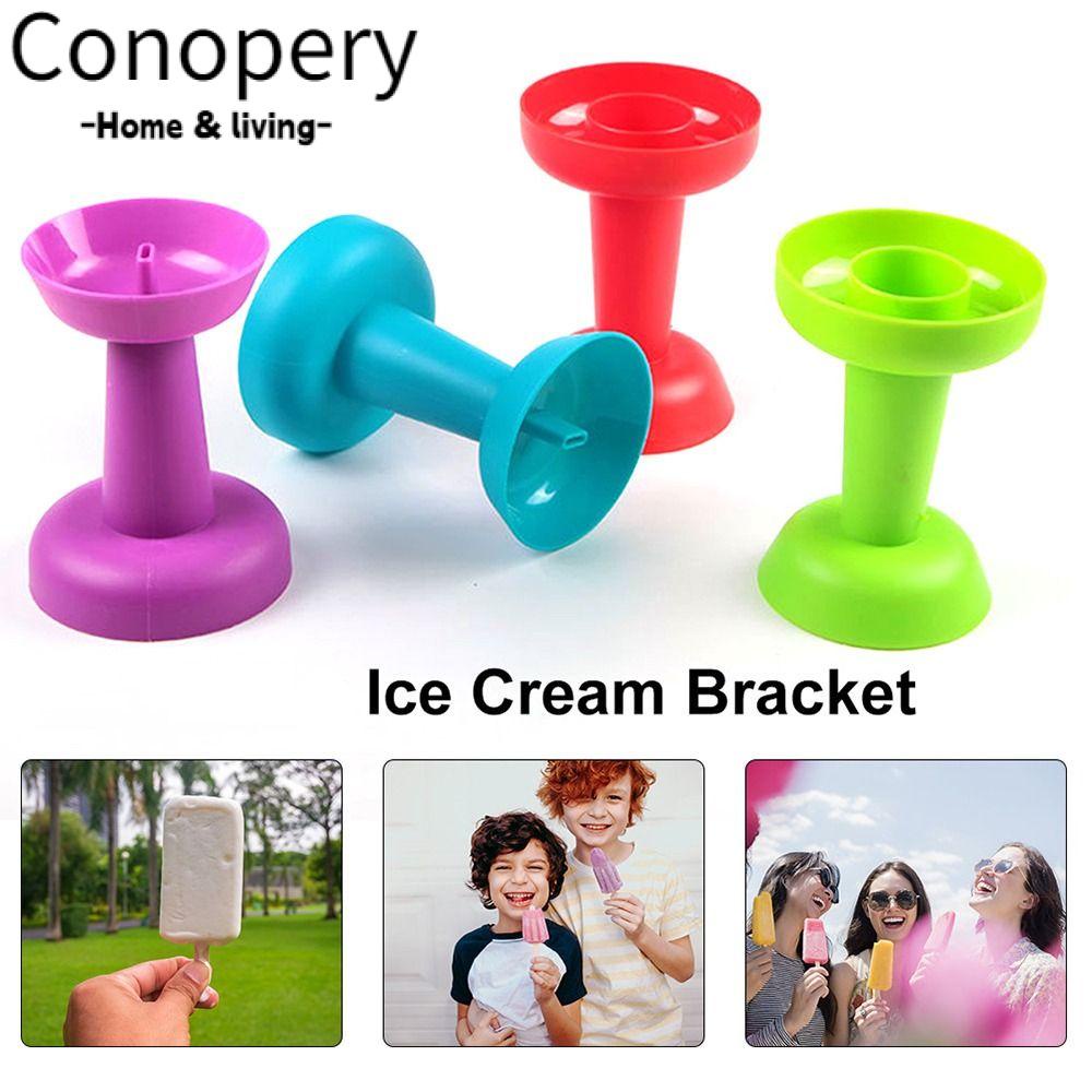 CONOPERY Bộ 2 Giá Đỡ Que Kem Hình Nón Gọn Nhẹ Chống Tràn Tiện Dụng
