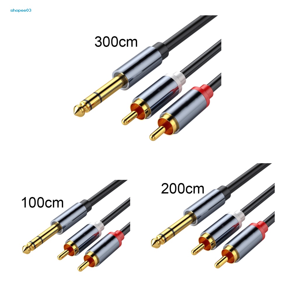 Dây Cáp Chuyển Đổi Âm Thanh HiFi 6.5mm Sang Dual RCA Chuyên Dụng