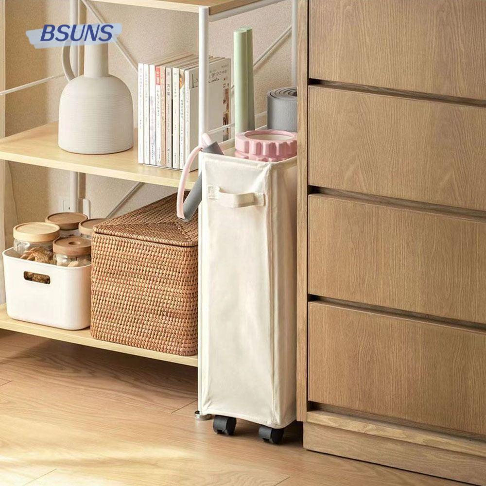 Giỏ Đựng Thảm Tập Yoga Bằng Vải Oxford Màu Be Có Thể Gấp Gọn Tiện Dụng Cho Gia Đình