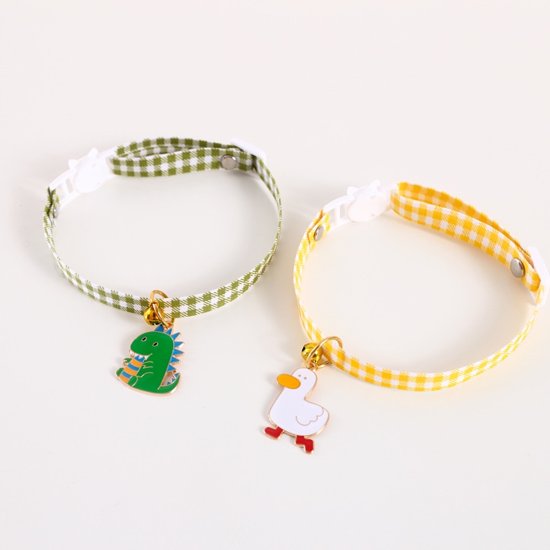 Vòng Cổ Gắn Chuông Hình Khủng Long / Cá Voi Hoạt Hình Dễ Thương Siêu Bền Cho Thú