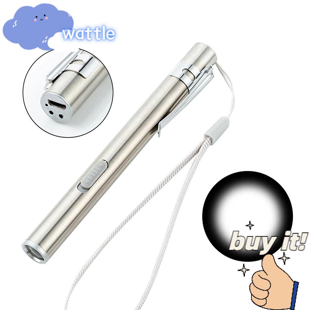 WATTLE Đèn Pin LED Mini Bỏ Túi Ánh Sáng Trắng Tiện Dụng