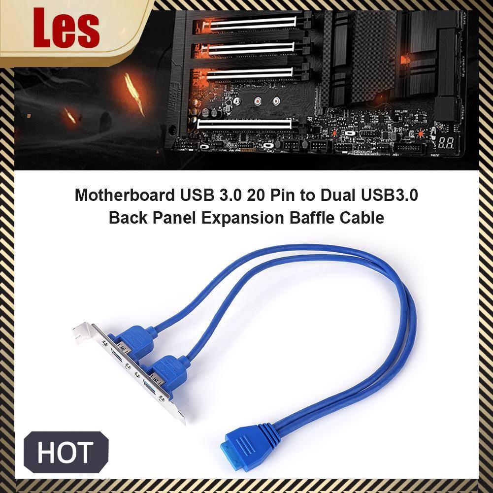 Dây Cáp Nối Dài Bảng Mạch Chủ Cổng USB 3.0 20 Pin Sang Hai Cổng USB 3.0