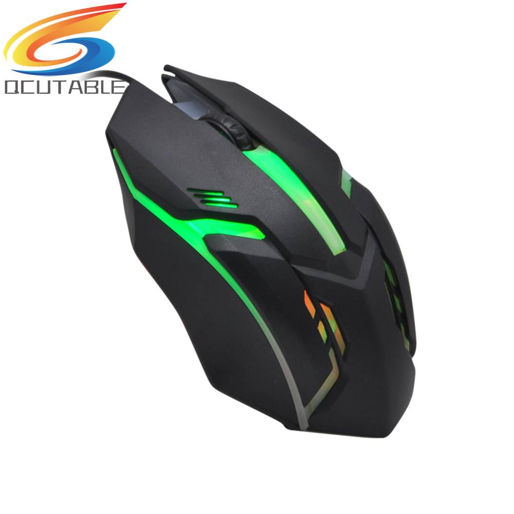 Chuột Quang Chơi Game 120cm USB 5500dpi Có Đèn Led 2 Nút Bấm Cho Văn Phòng