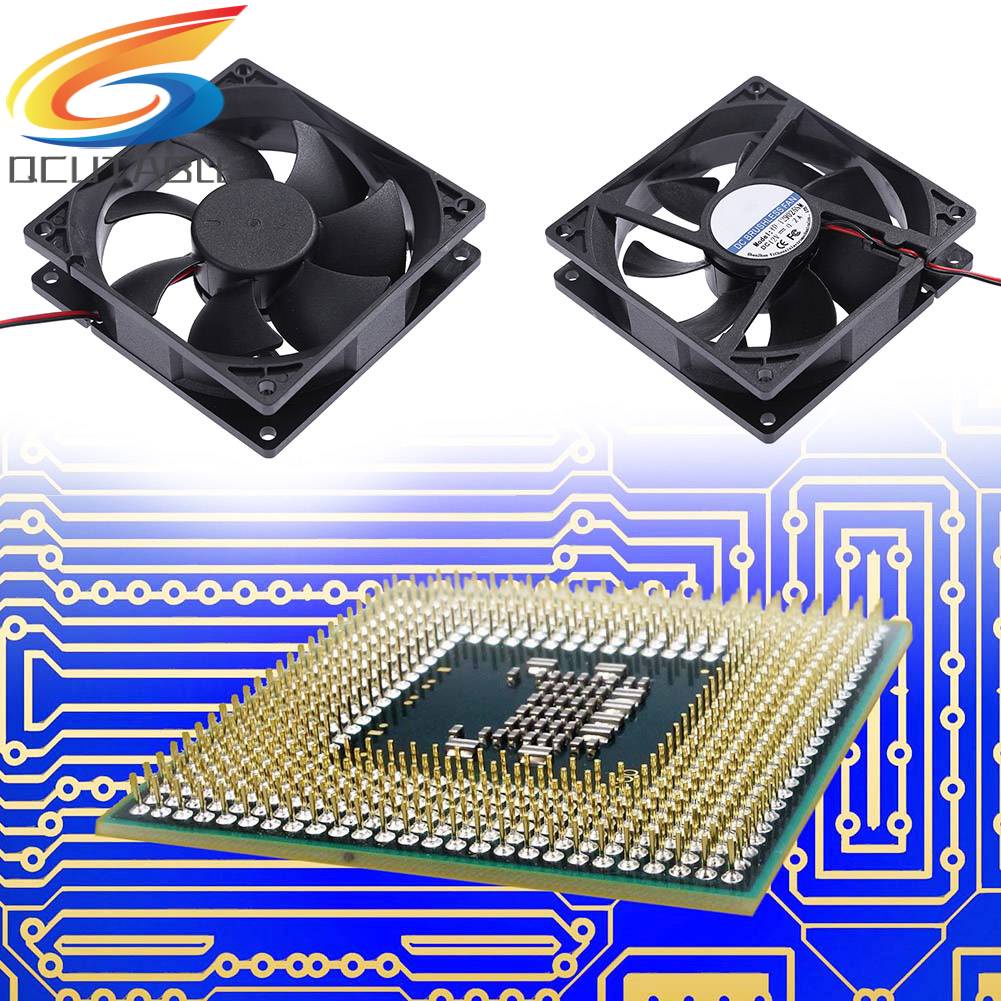 Yd- YD-Túi Đựng Đồ Dùng Tiện Lợi129025Quạt Tản Nhiệt 7 Cánh SM DC 12V 90x90x25mm Cho Máy Tính