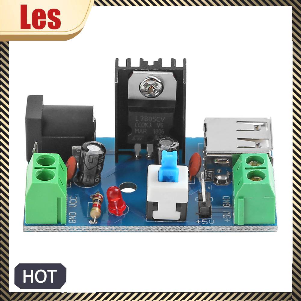 Mô Đun Chuyển Đổi Nguồn Điện 7-15V 9V 12V Sang 5V 2A L7805