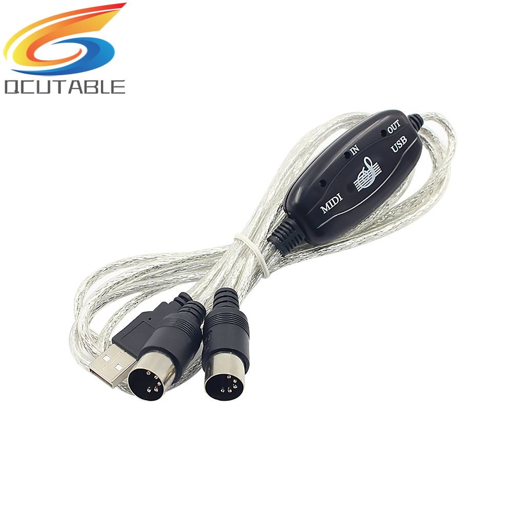 Dây Cáp Âm Thanh 2m MIDI Sang USB Cho Máy Tính