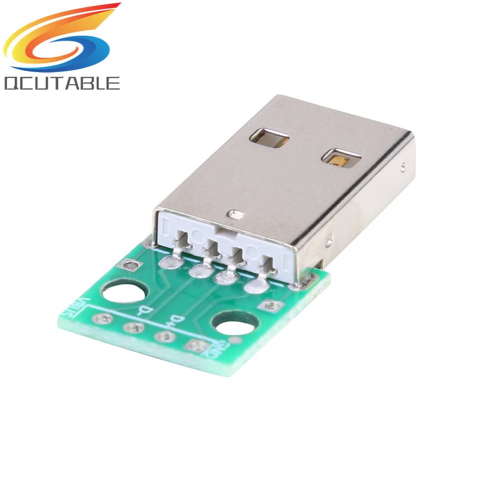 Set 10 Mô Đun Cấp Nguồn USB Loại A Đầu Đực Sang DIP 2.54mm PCB