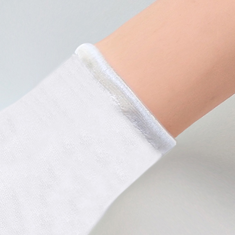 Găng Tay Satin Đính Hạt Ngọc Trai Mềm Mại Co Giãn Cho Cô Dâu