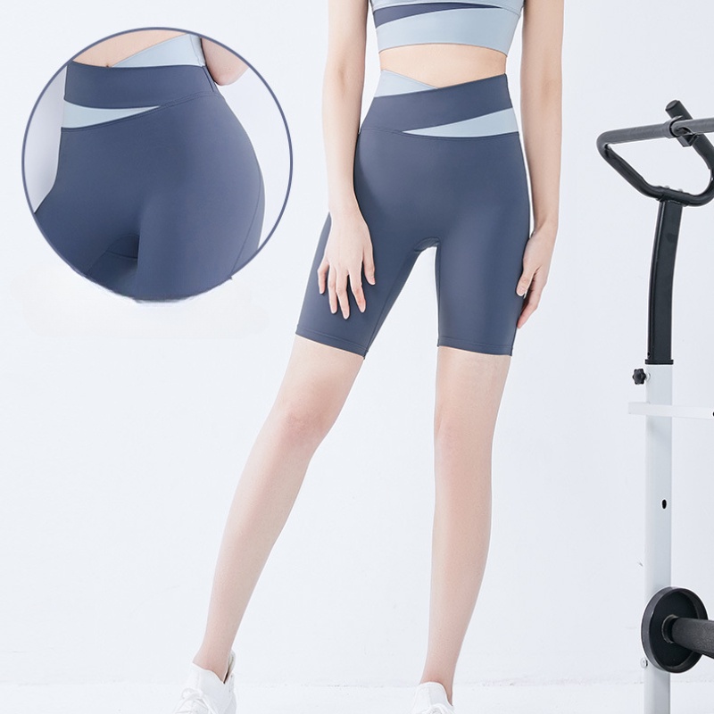 AOFEIQIKE  Quần Short Thể Thao Yoga Lưng Cao Bó Sát Không Có Đường May Mới Cho Nữ