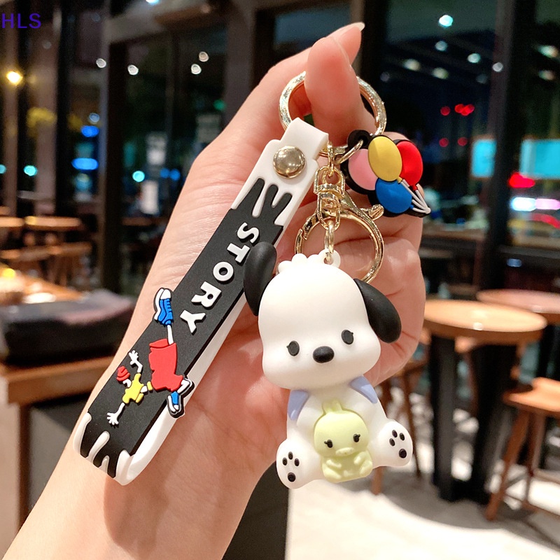 [HLS] Móc Khóa Xe Hơi / Túi Xách Nhỏ Nhắn Hình Hoạt Hình Sanrio Series Kulomi Cinnamon Đáng Yêu Làm Quà Tặng