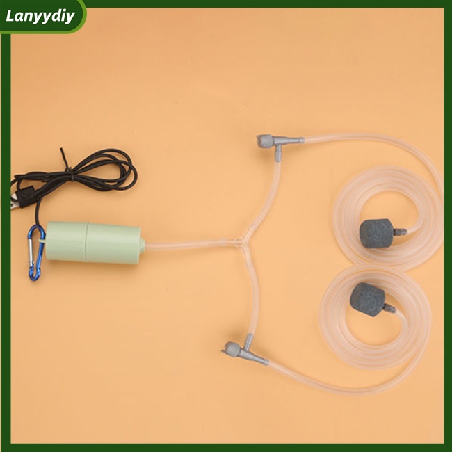 Máy Bơm Oxy Mini Siêu Êm Sạc Usb Cho Bể Cá