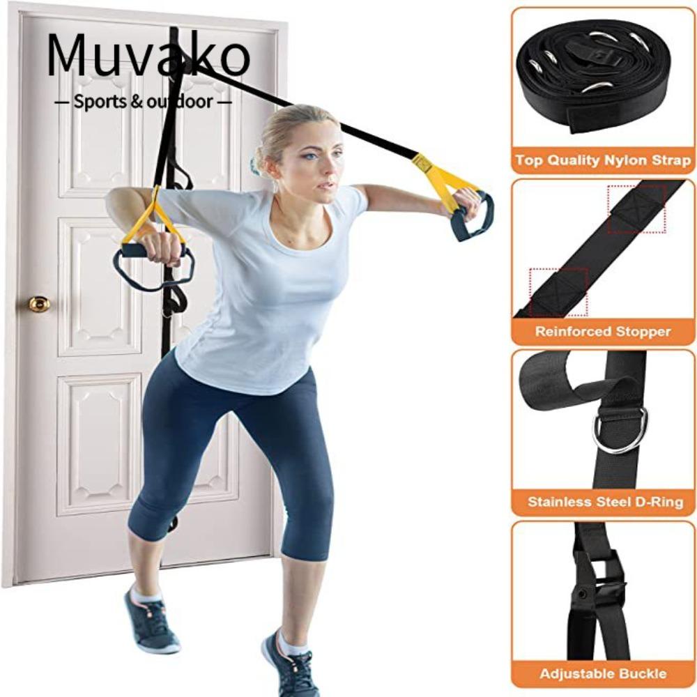 MUVAKO Dây Kéo Căng Cửa Tập Thể Dục Nhiều Điểm Tiện Dụng