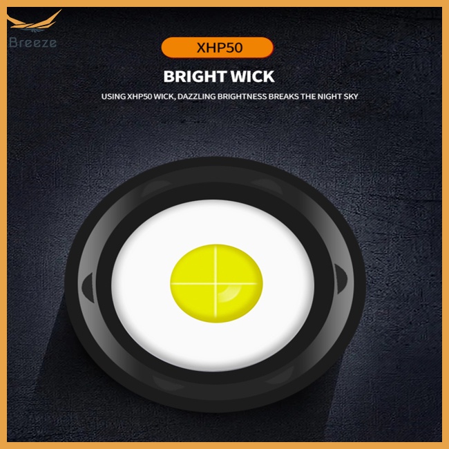 Đèn Pin Led Xhp50 Mini Siêu Sáng Có Kẹp Tiện Dụng Dùng Ngoài Trời