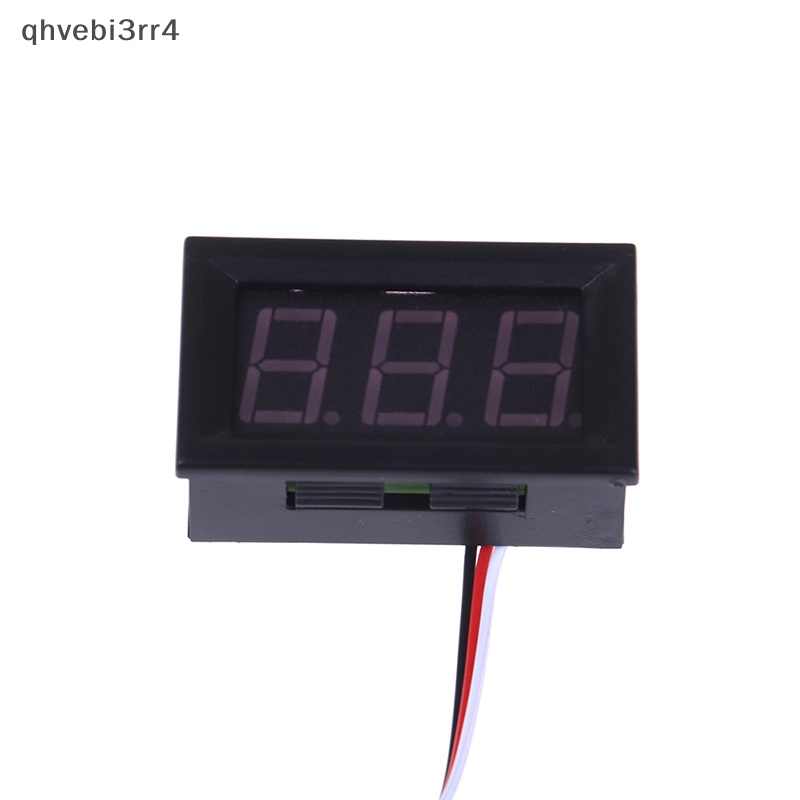 DC 0-30V 3 dây dẫn hiển thị kỹ thuật số Bảng điều khiển Vôn kế Điện áp vôn kế động cơ xe hơi mới