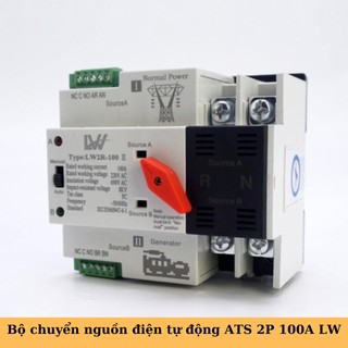 Bộ chuyển nguồn điện tự động ats 2p 100a lw - chuyển đổi 2 nguồn điện tự động
