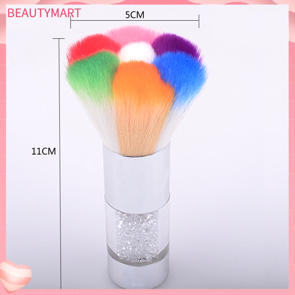 [beautymart] Cọ Phủi Bụi Móng Tay Tay Cầm Đính Hạt Giả Kim Cương