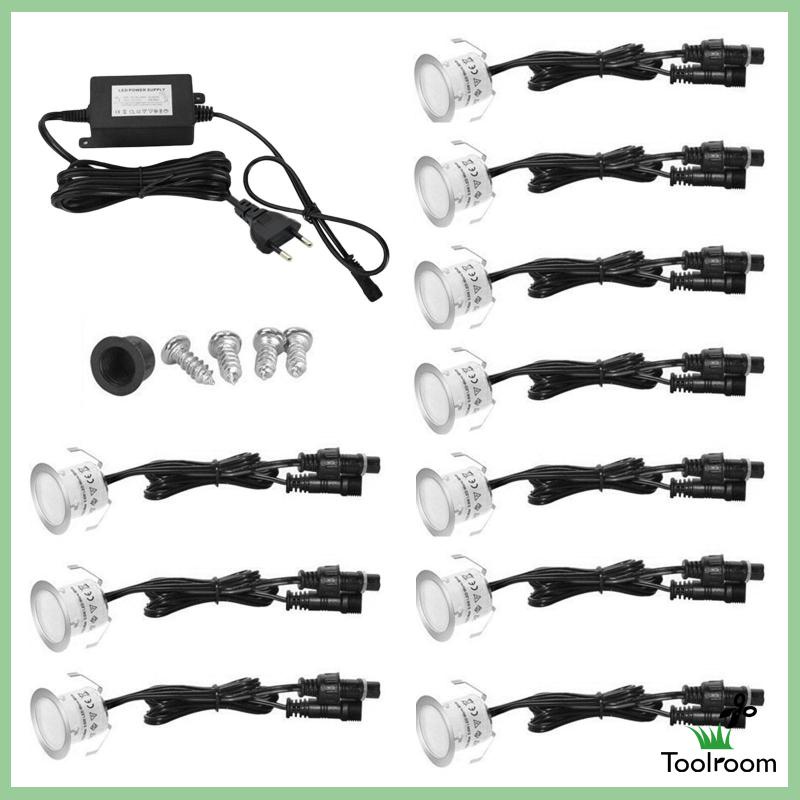 Set 10 Đèn LED IP67 Chống Thấm Nước Trang Trí Sân Vườn