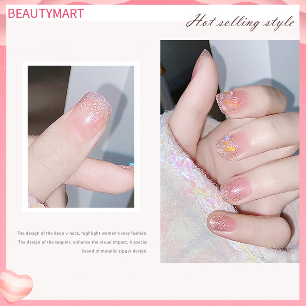 1 Bộ Móng Tay Giả Bằng Nhựa ABS Chống Phai Màu Sang Trọng DIY