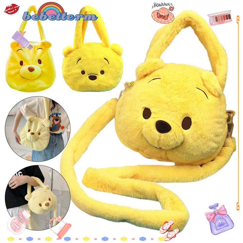 BEBETTERM Túi Xách Đeo Vai Mềm Mại Kích Cỡ Lớn Hoạ Tiết Gấu Xinh Xắn