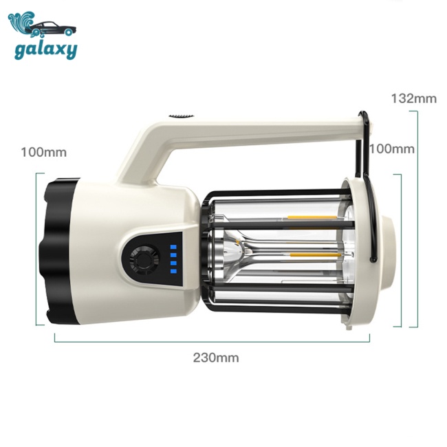 Galaxy Đèn Pin Đa Năng Siêu Sáng Có Thể Sạc Lại Dùng Khi Đi Cắm Trại