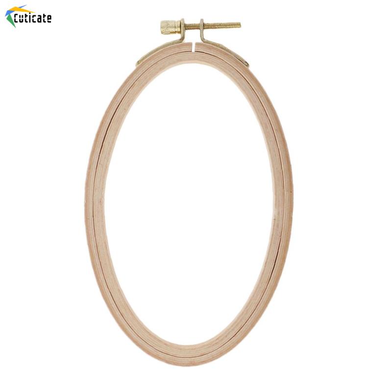 Khung Thêu Thủ Công Bằng Gỗ Tròn 16cm 13.7cm