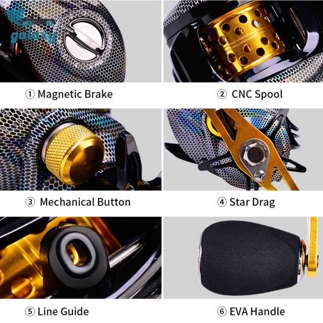 Galaxy Máy Câu Cá 7.2: 1 18 + 1 Bb 10kg Tốc Độ Cao