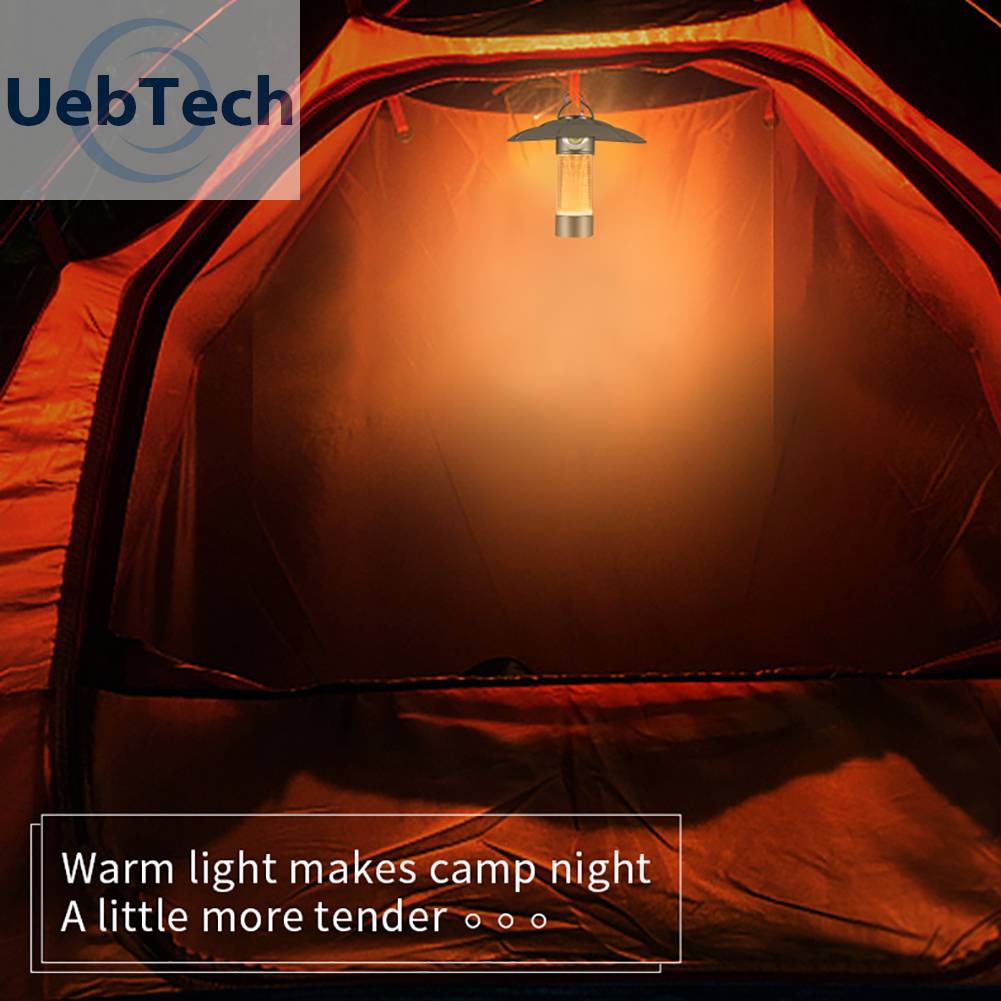 Đèn Cắm Trại IPX4 5 Chế Độ 2000mAh 100LM Sạc USB Tiện Dụng