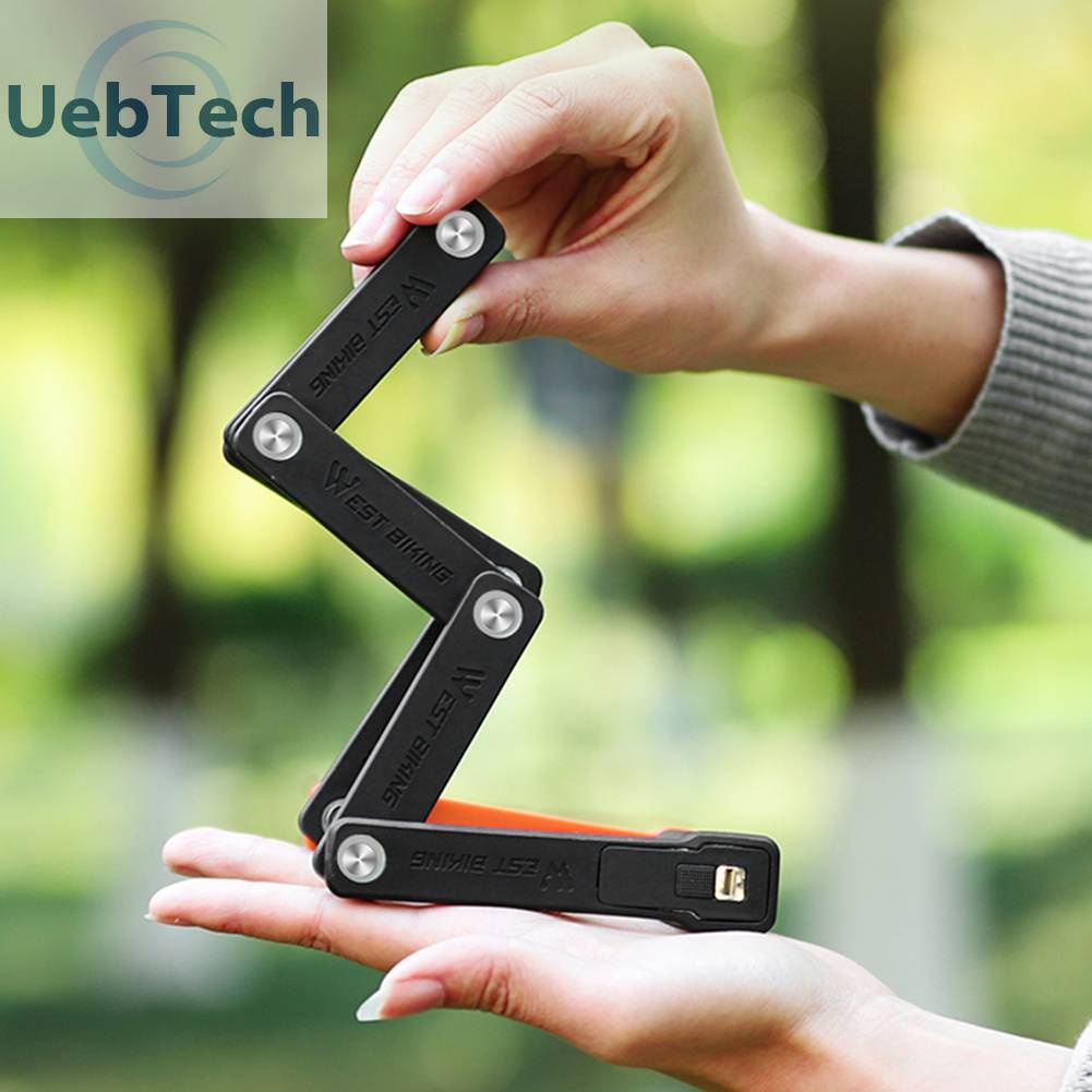 Dây Xích Khóa Xe Đạp MTB Có Thể Gập Lại Tiện Dụng