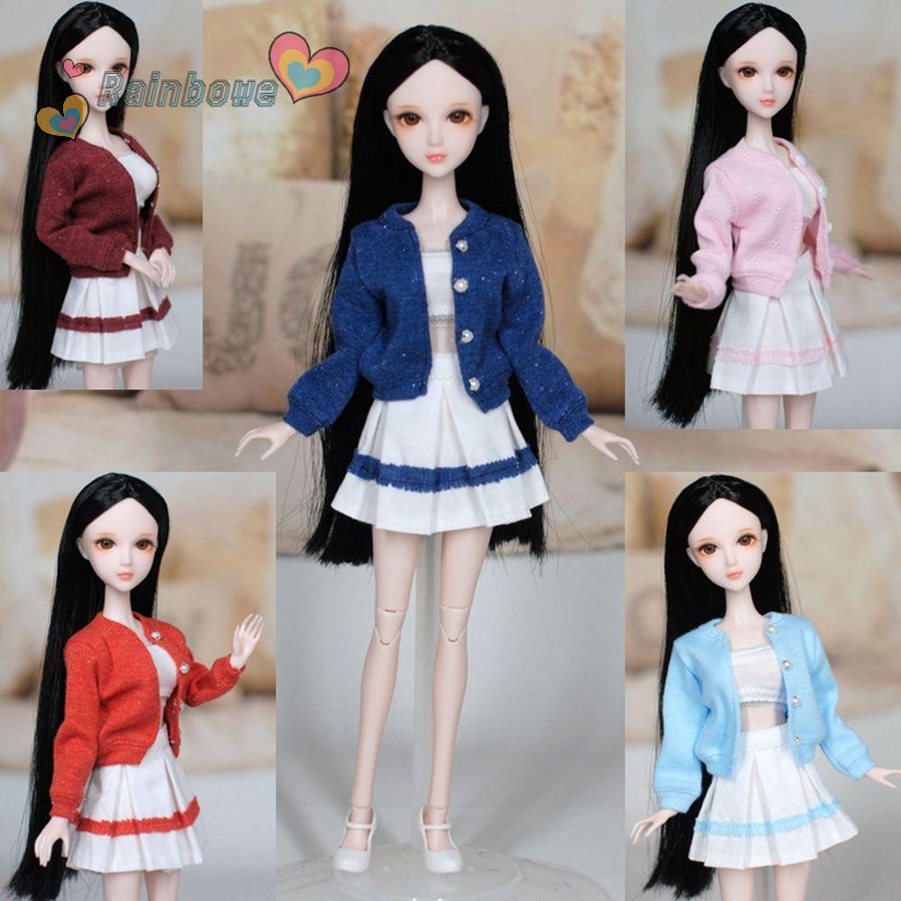 RAINBOW Áo Len Dệt Kim Thủ Công Dành Cho Búp Bê