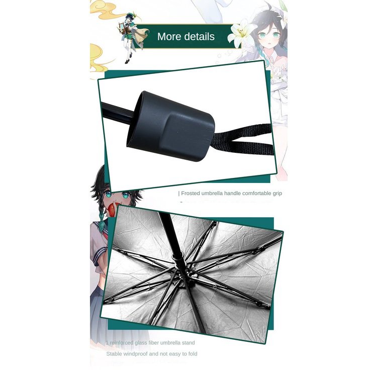★Genshin Impact★Dù Che Mưa Nắng Hai Chiều 3-fold Vinyl Dòng Venti