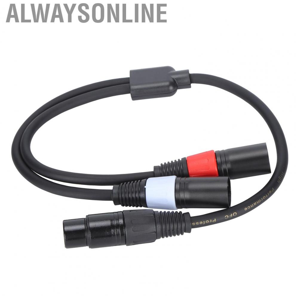 Alwaysonline JORINDO 5‑Pin XLR Female To Double 3‑Pin Male Cable Y Splitter Hot GSS