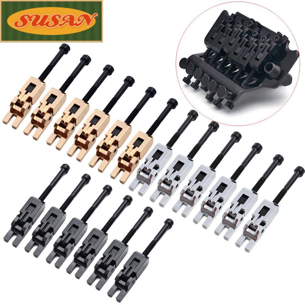 SUSANS Set 6 Kẹp Giữ Dây Đàn Ghi Ta Bằng Kim Loại