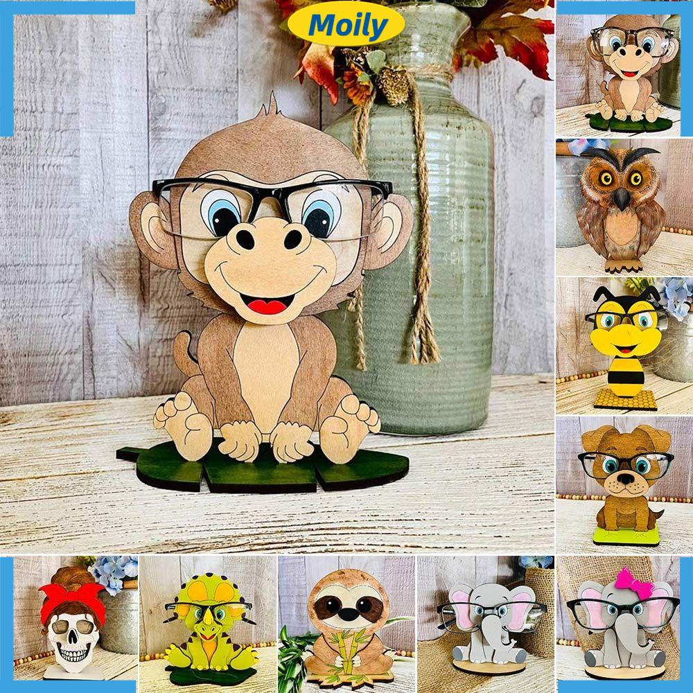 Giá Đỡ Trưng Bày Mắt Kính Bằng Gỗ Hình Động Vật Sáng Tạo Dành Cho Gia Đình / Văn Phòng