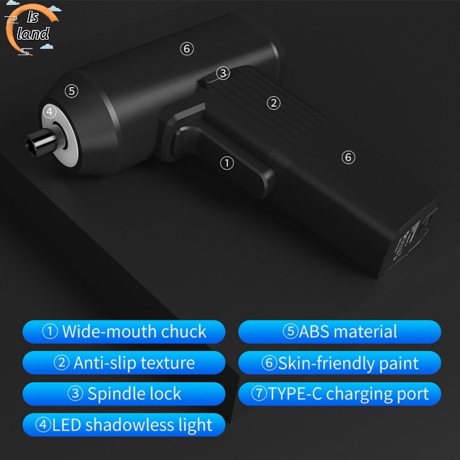 Tua Vít Điện Mini 37 Trong 1 Có Thể Sạc Lại Tiện Dụng Sửa Chữa Điện Thoại Máy Tính