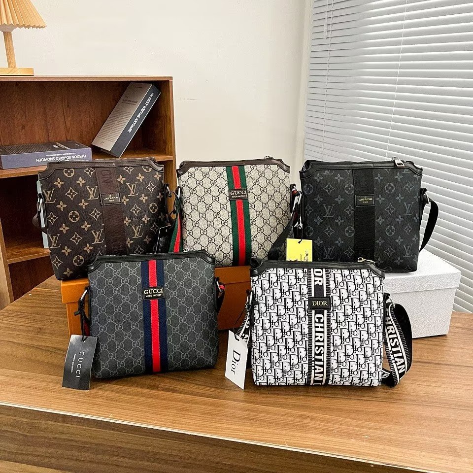LOUIS VUITTON Túi Da Đeo Chéo Vai Lv Kiểu Dáng Sang Trọng Dành Cho Cả Nam Và Nữ