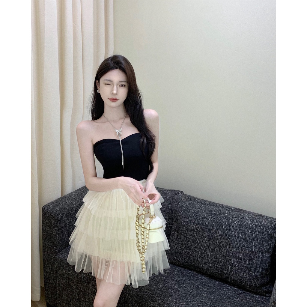 Mới Đầm Ôm Eo Phối Lưới Quyến Rũ Thời Trang Cho Nữ