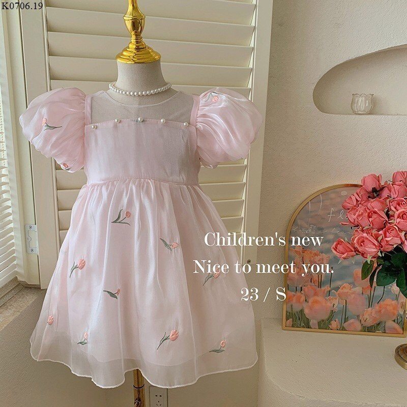 Váy voan tơ taffa cánh bướm