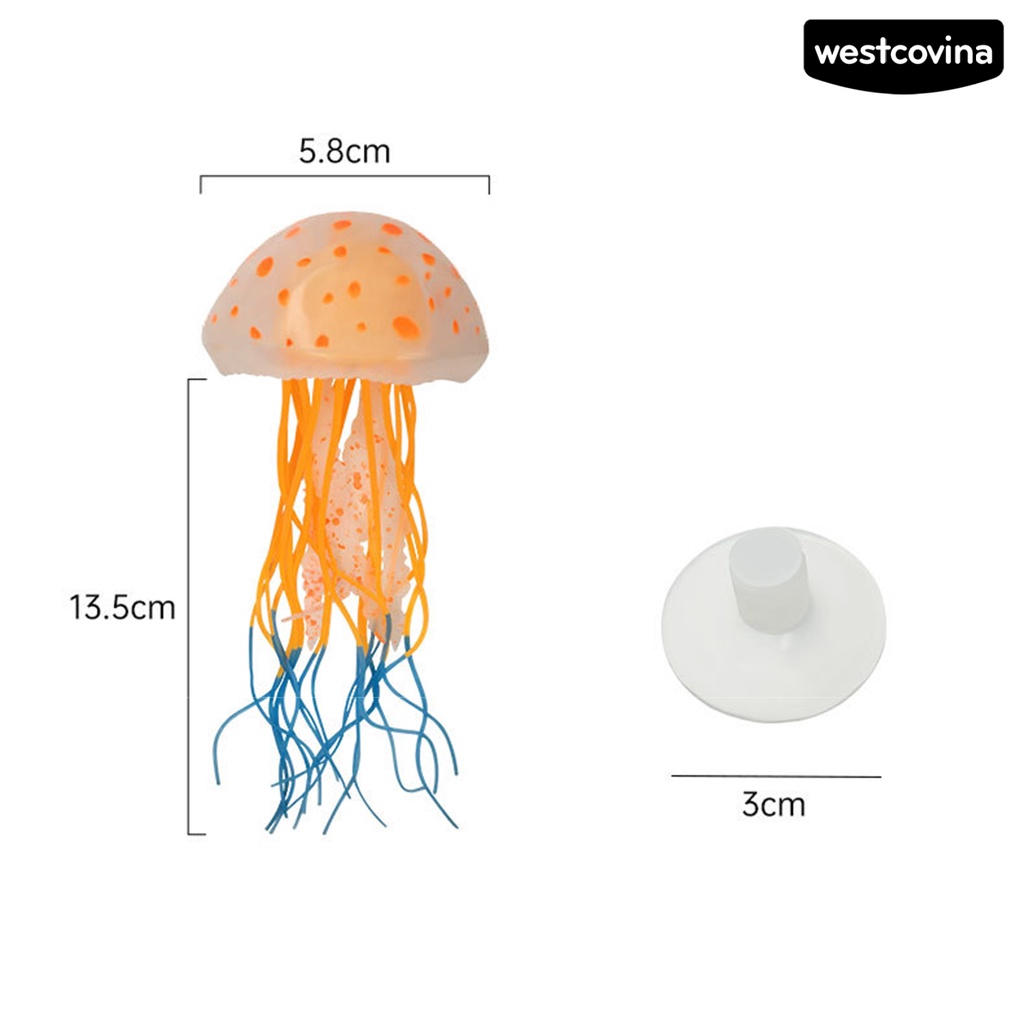 [COD]♞Sứa Nhân Tạo Trong Suốt Phát Sáng Bảo Vệ Môi Trường Dùng Trang Trí Bể Cá